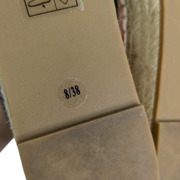 Alice + Olivia Espadrille Dalyn Platform Shoes 8 Crystal Rainbow Striped Slip On - Picture 8 of 12